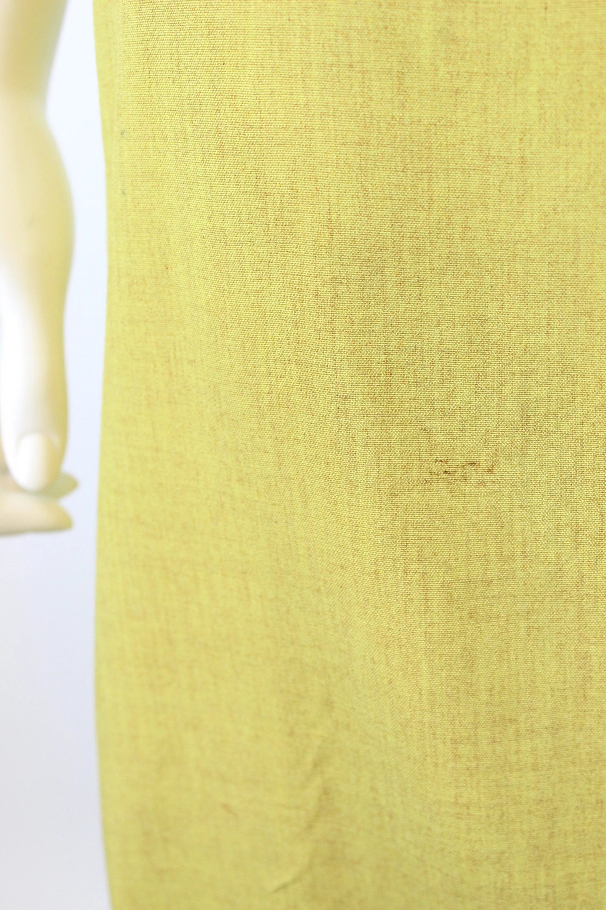 1940s CHARTREUSE linen set suit xxs | new spring