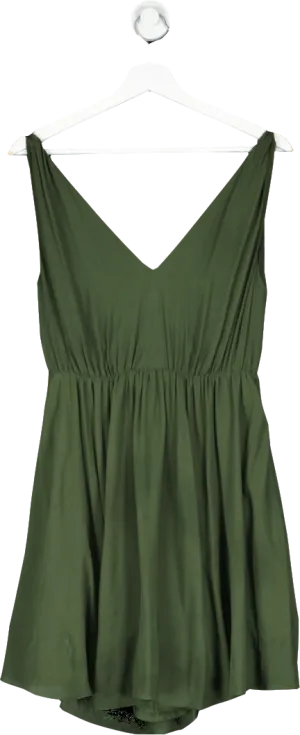 Alice   Olivia Green Backless Mini Dress UK S