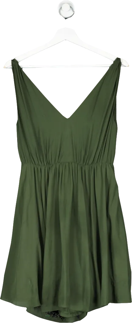 Alice   Olivia Green Backless Mini Dress UK S