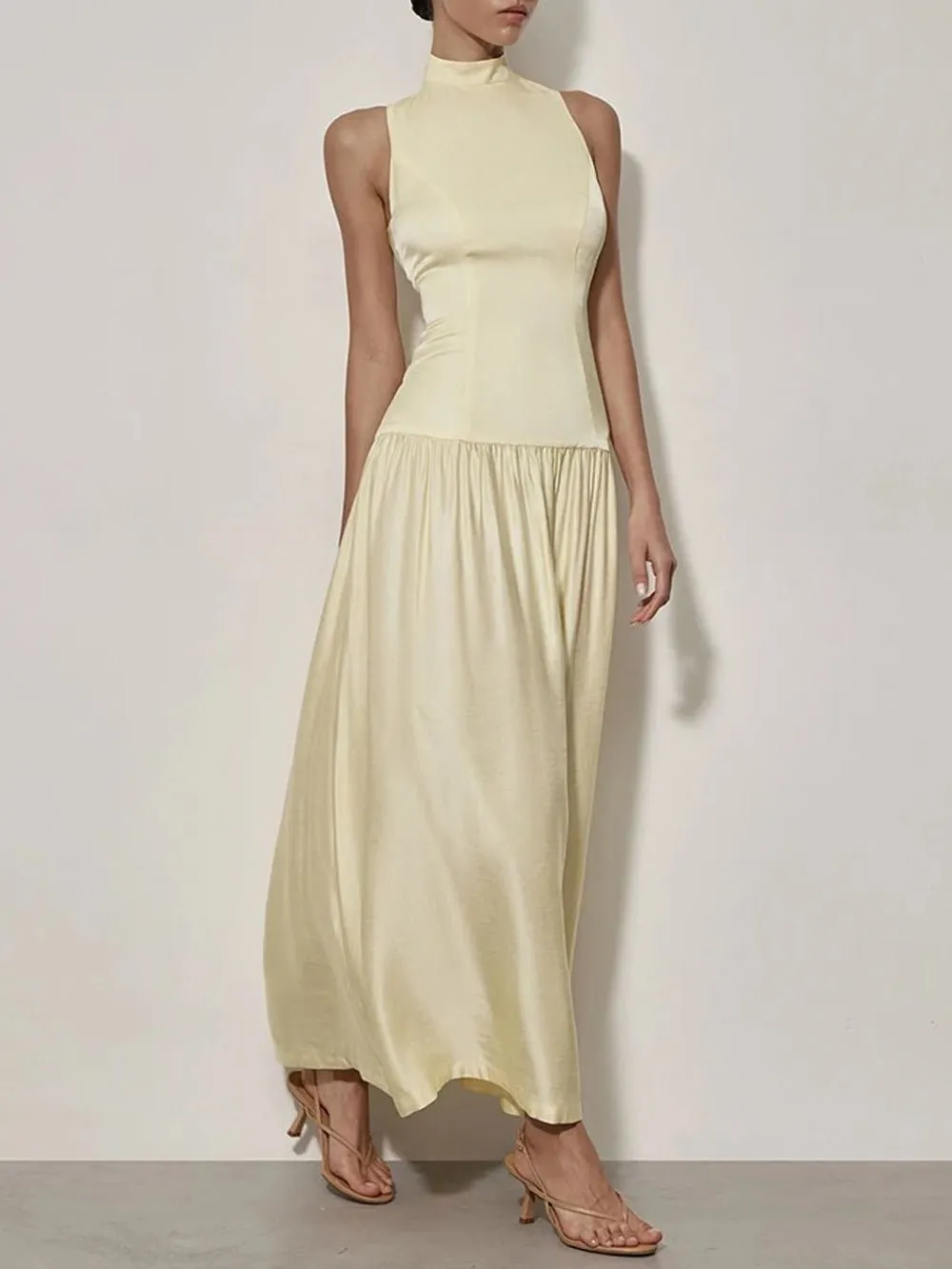 Alicia Backless Sleeveless Maxi Dress