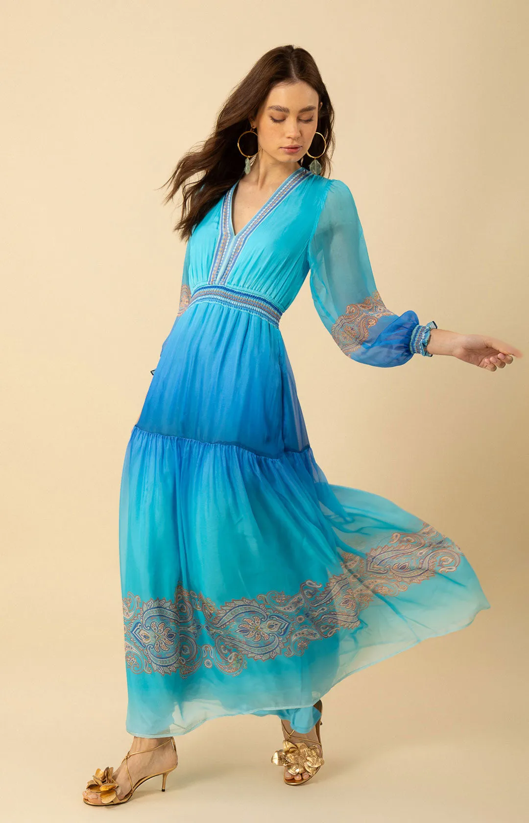 Ayla Chiffon Maxi Dress