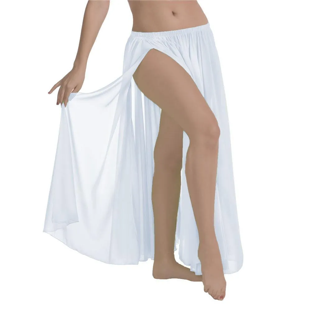 Belly Dance Chiffon Skirt With Side Slit | SIMPLY SHEER