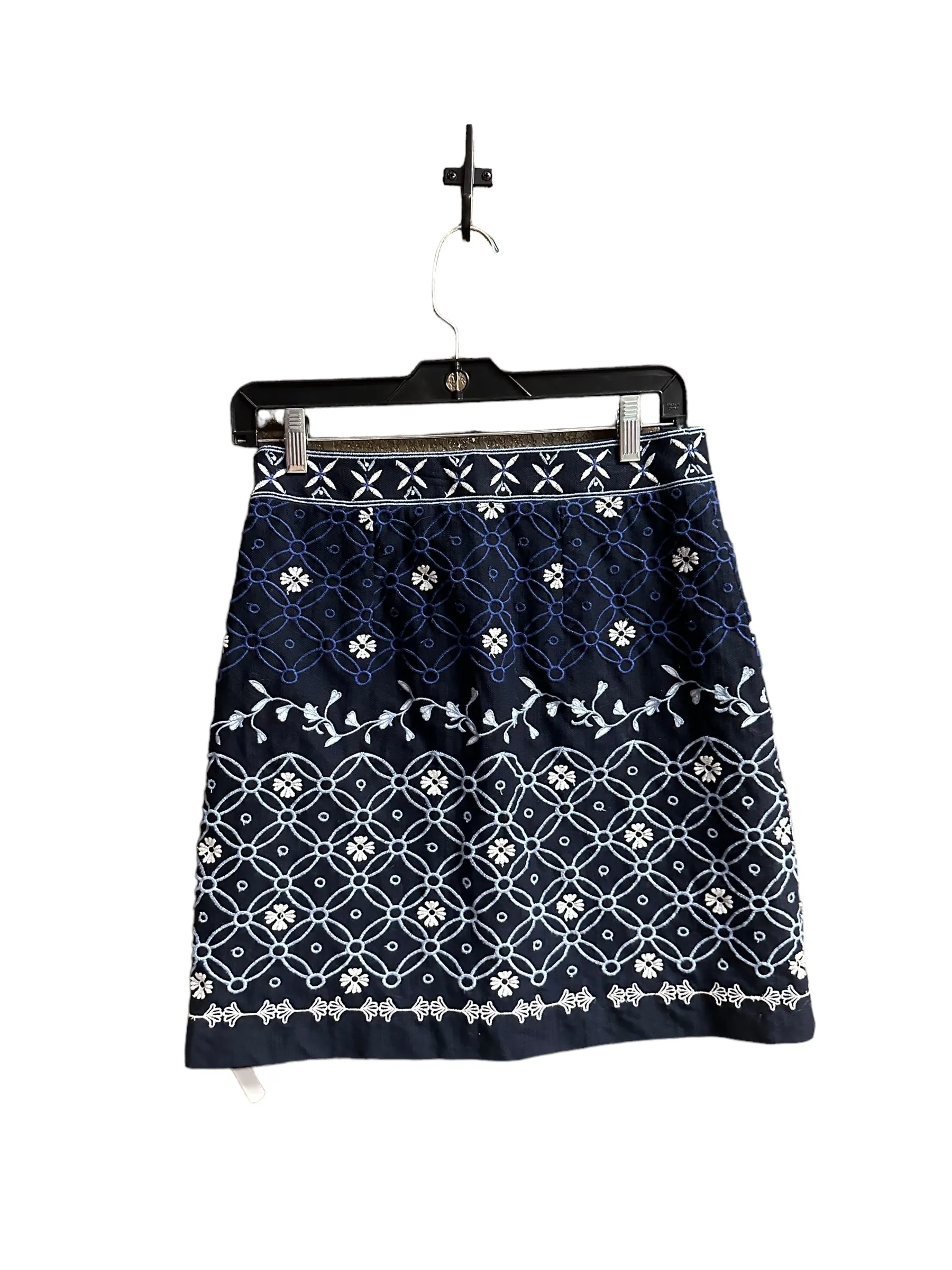 Blue & White Skirt Mini & Short Loft, Size 0