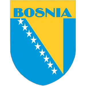 Bosnia 2 Flag Shield Style