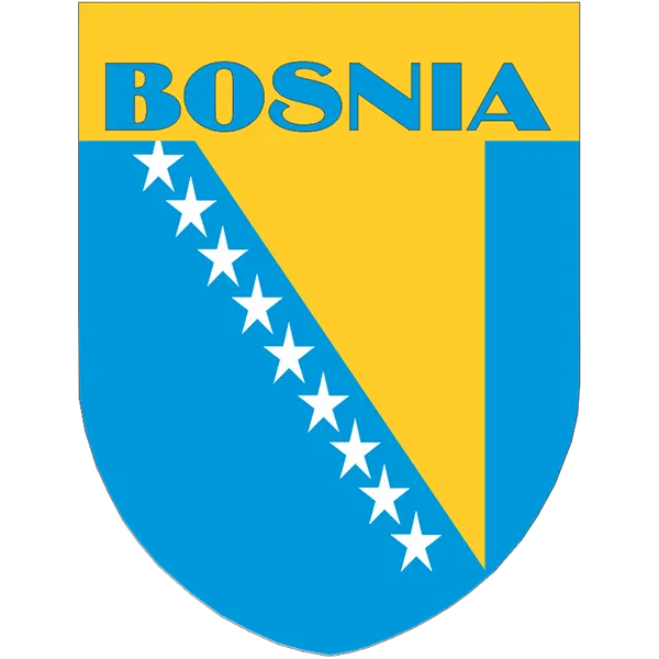 Bosnia 2 Flag Shield Style