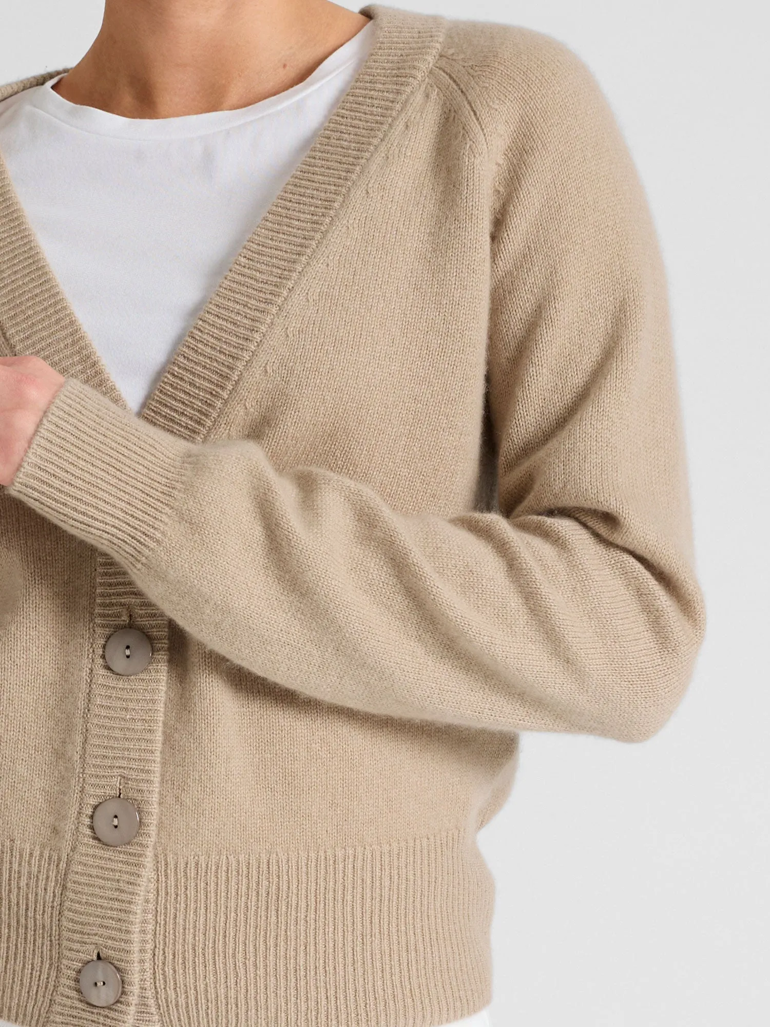 Cashmere cardigan "Eir" - sand