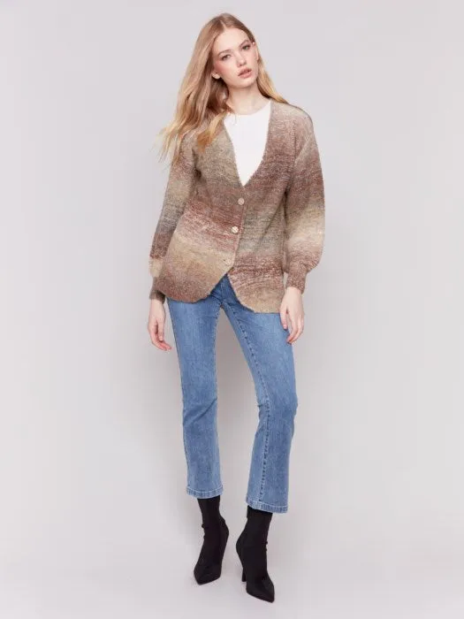 Charlie B C2747 Boucle Knit Cardigan