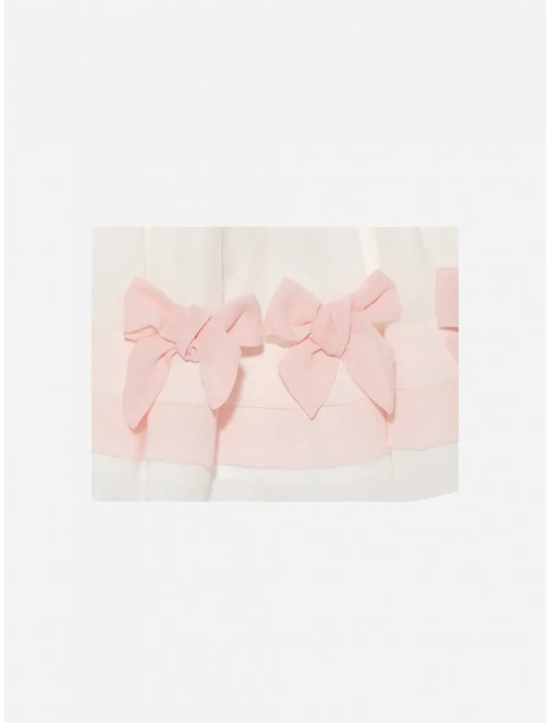 Chiffon White and Pink Skirt