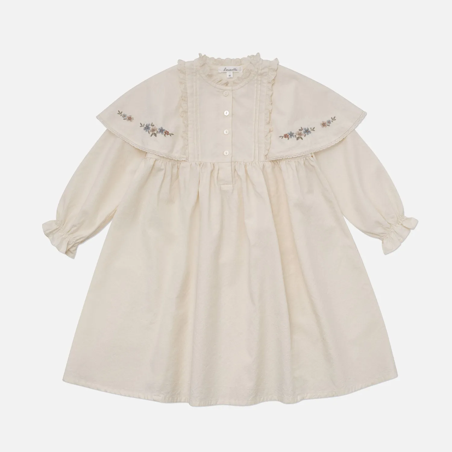 Cotton Iris Dress - Cream