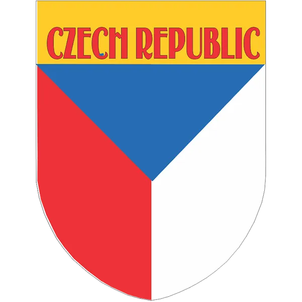 Czech Republic Flag Shield Style