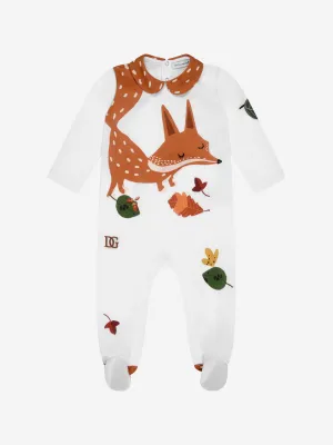 Dolce & Gabbana Boys Cotton Fox Babygrow