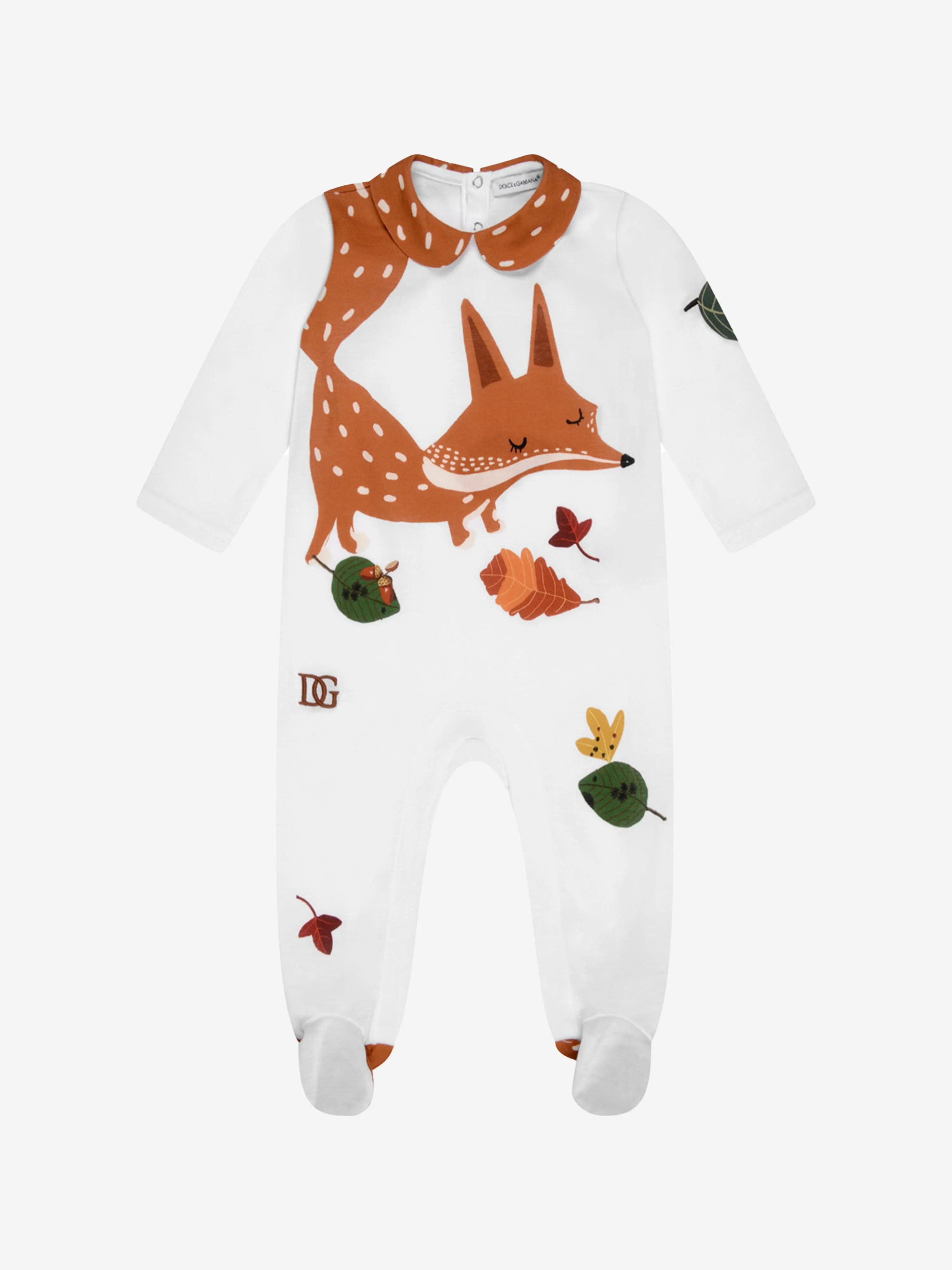 Dolce & Gabbana Boys Cotton Fox Babygrow