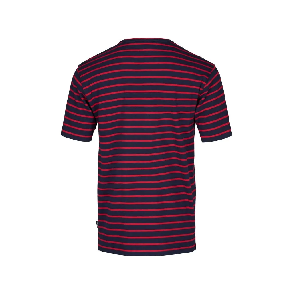 Ebeltoft Striped Short Sleeve Tee - SR Navy / SR Red