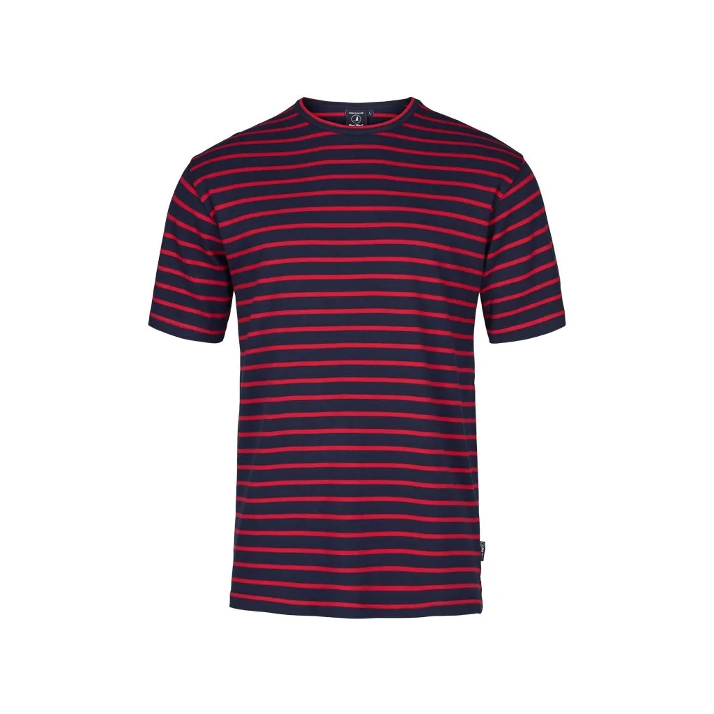 Ebeltoft Striped Short Sleeve Tee - SR Navy / SR Red