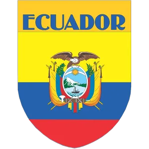 Ecuador Flag Shield Style