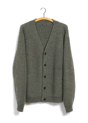 EVALD | Heavy Knit Cardigan | Hunter