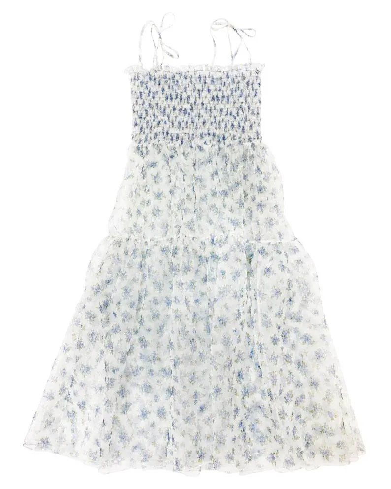 flower see-through cami dress