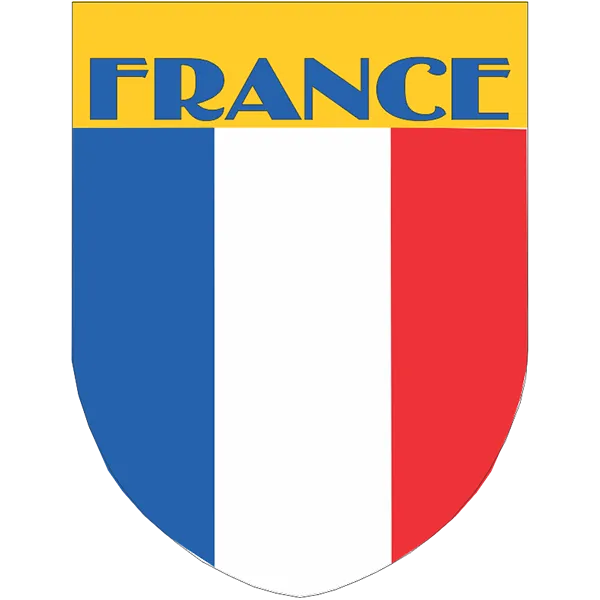 France Flag Shield Style