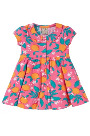 Frugi Lettie Dress Orange Blossom