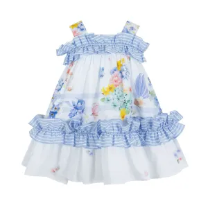 Girls White Daisy Dress