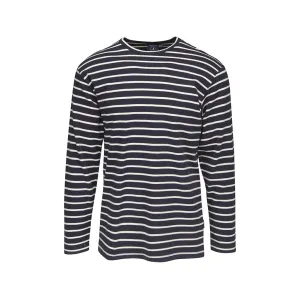 Grenaa Striped Long Sleeve Tee - SR Navy/Ecru