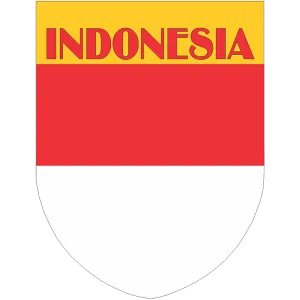 Indonesia Flag Shield Style