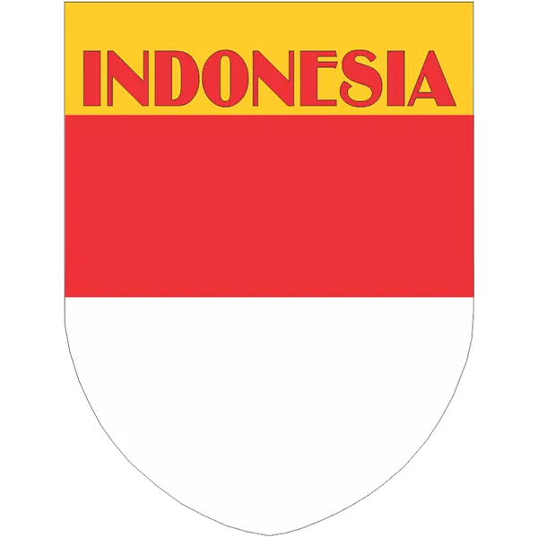 Indonesia Flag Shield Style