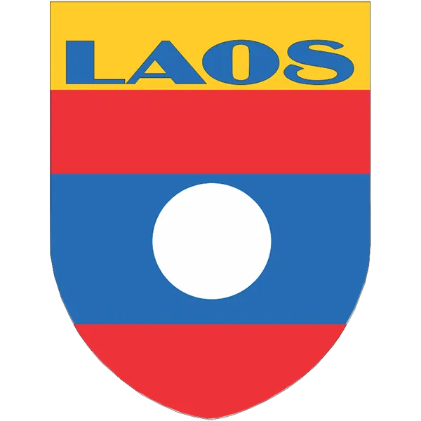 Laos Flag Shield Style