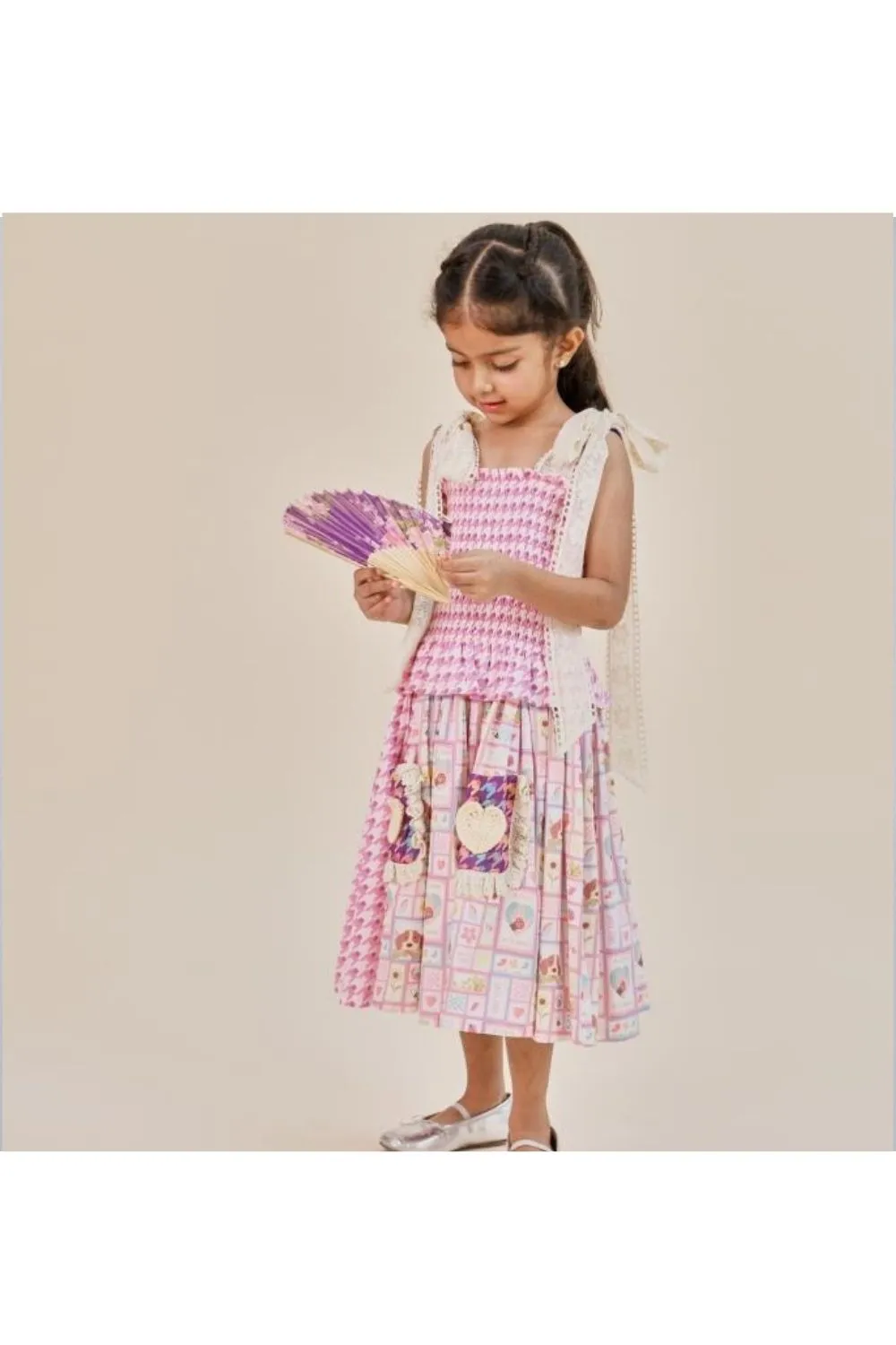 Lavender Cotton Digital Printed The Bella Dress