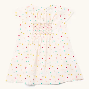 LGR Rainbow Spots Smocked Dress