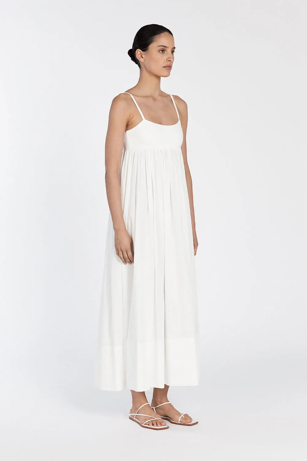 MAEVE WHITE MIDI DRESS