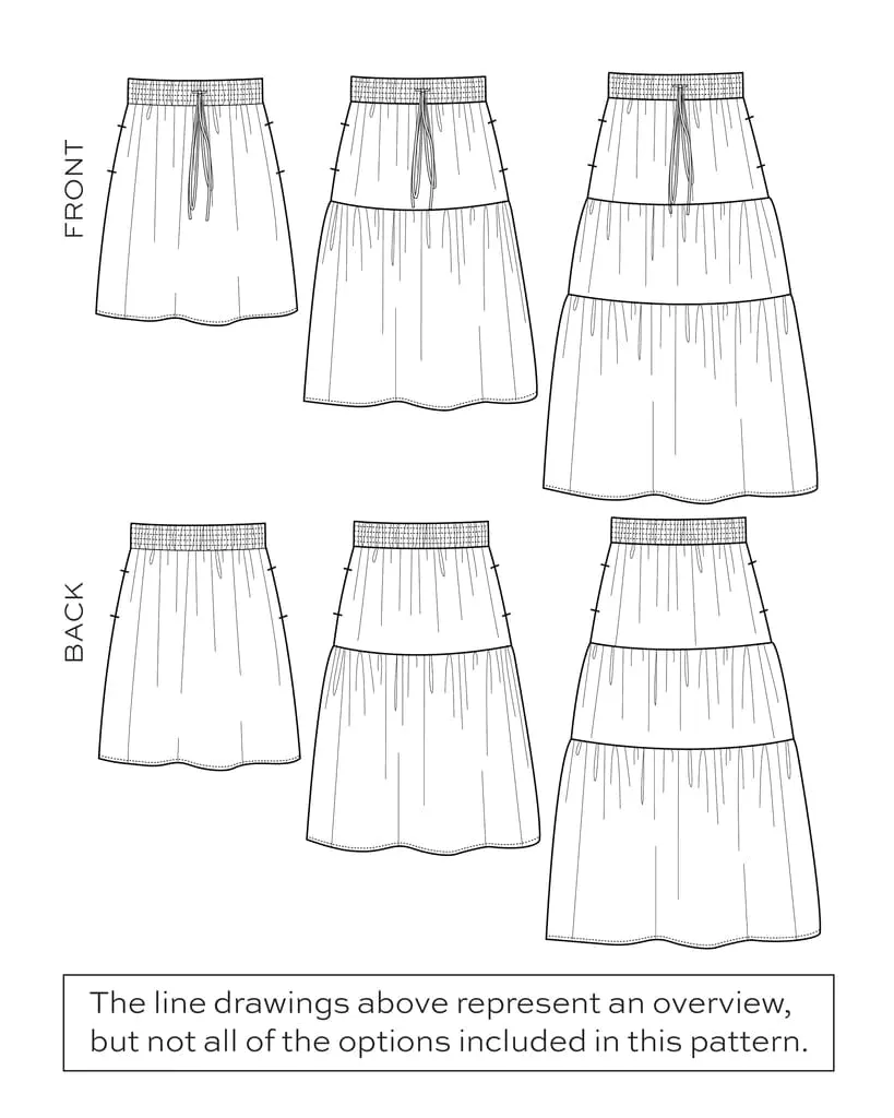 Mave Skirt - Sizes 0-18 - True Bias