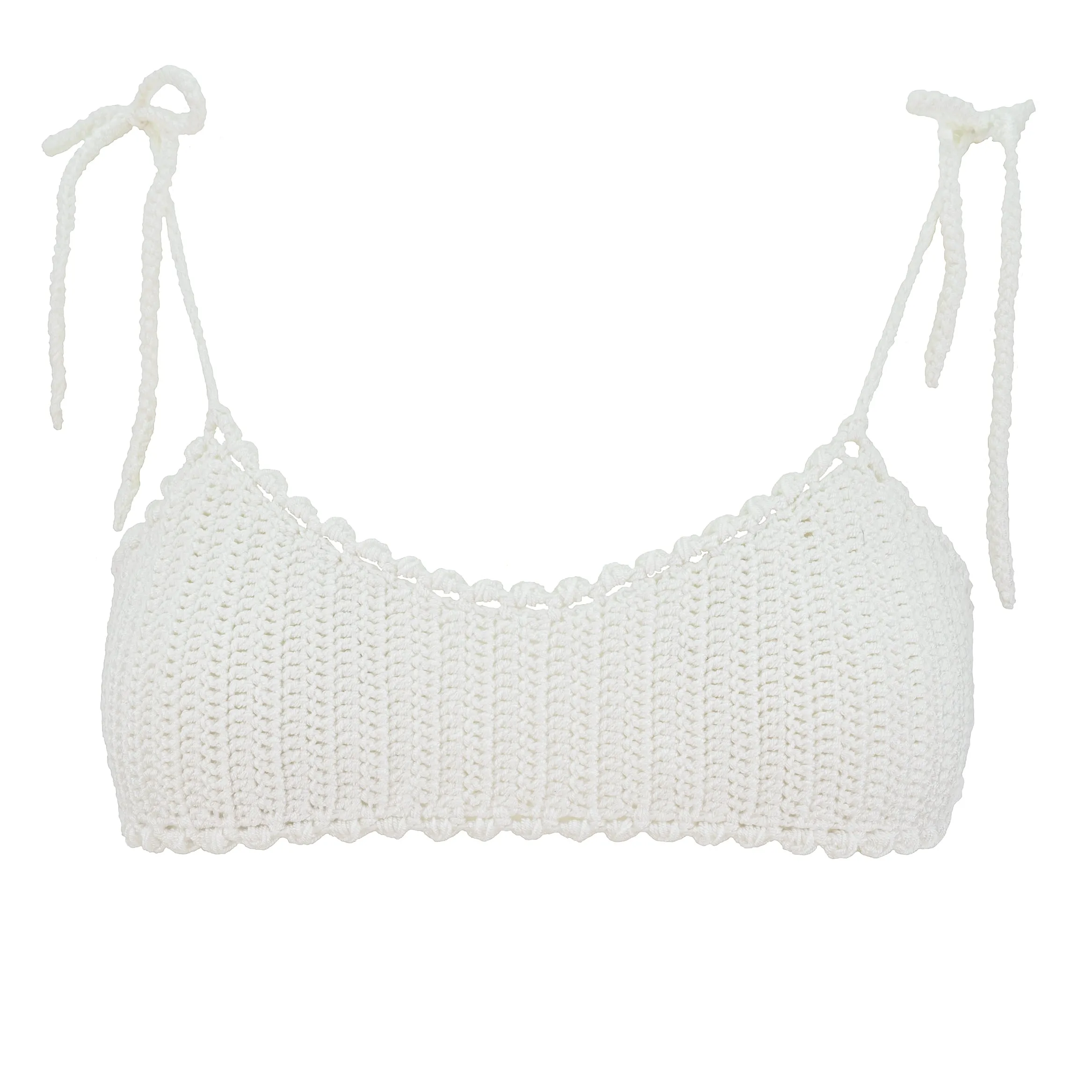 Elegant Mei Crochet Lace Bandeau Bra