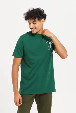 Men Green Saudi Arabia National Day T-Shirt