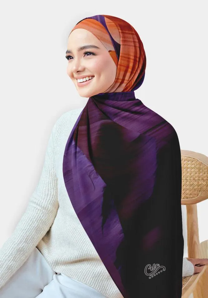 Midnight Printed Chiffon Hijab