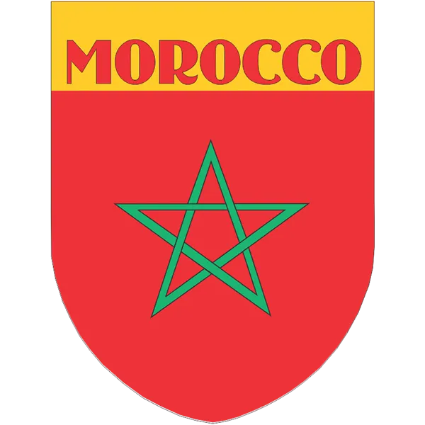 Morocco Flag Shield Style