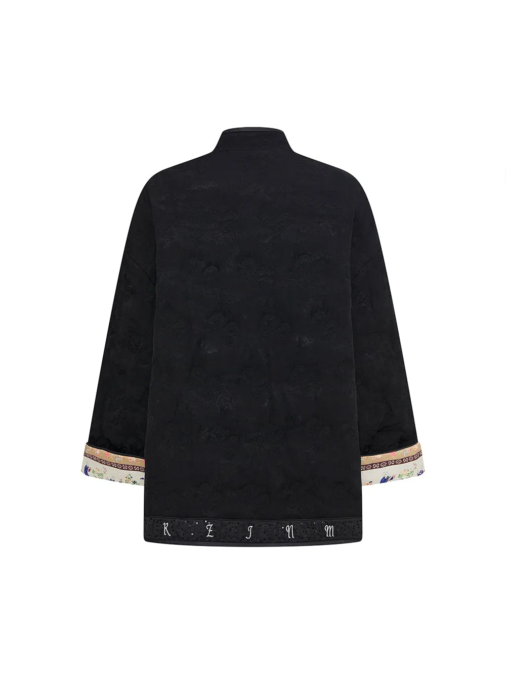 MUKZIN Linglong "Black Jade" Modified Tang Suit Cotton Jacket