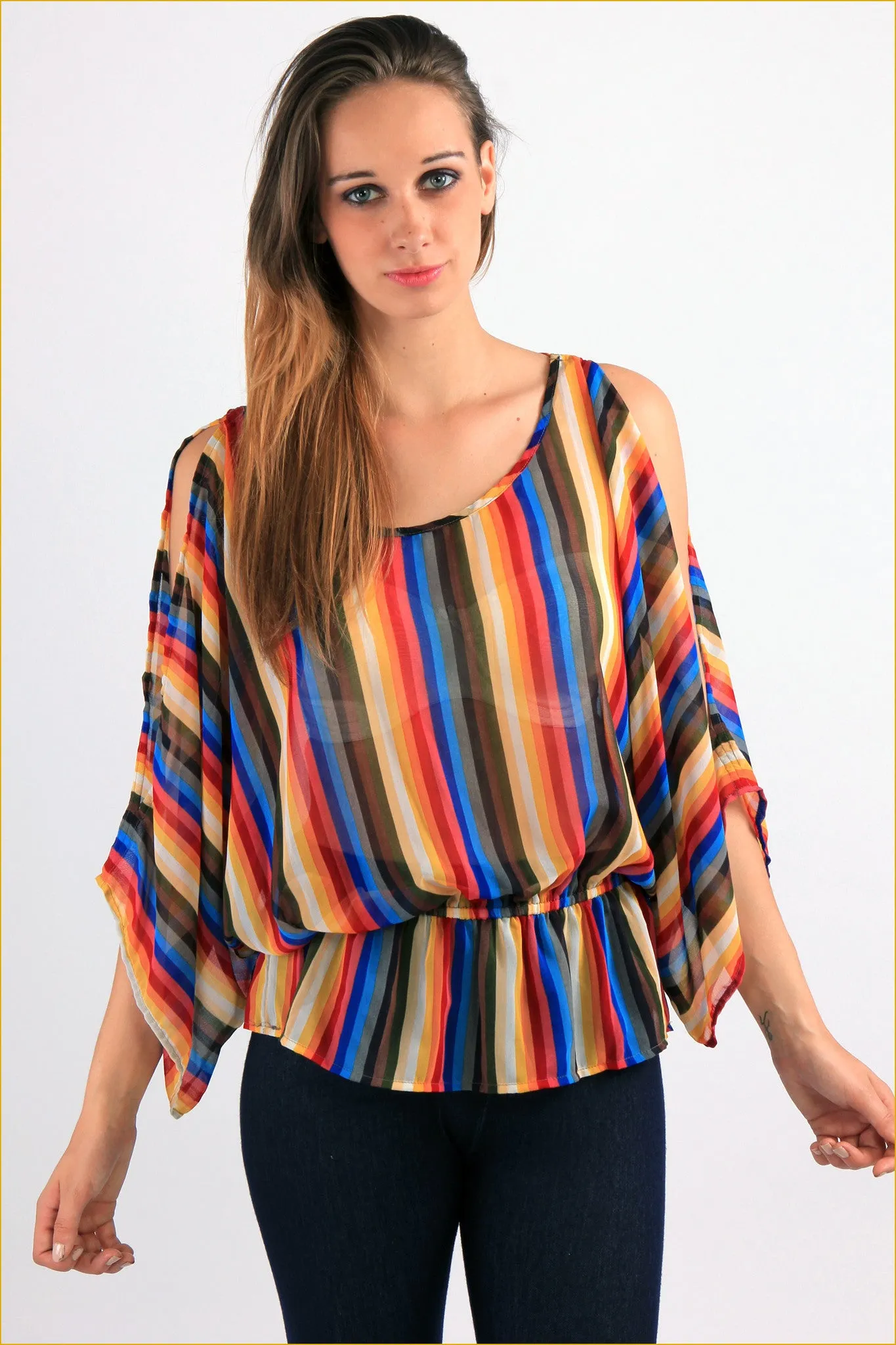 Multicolour Stripes Blouse