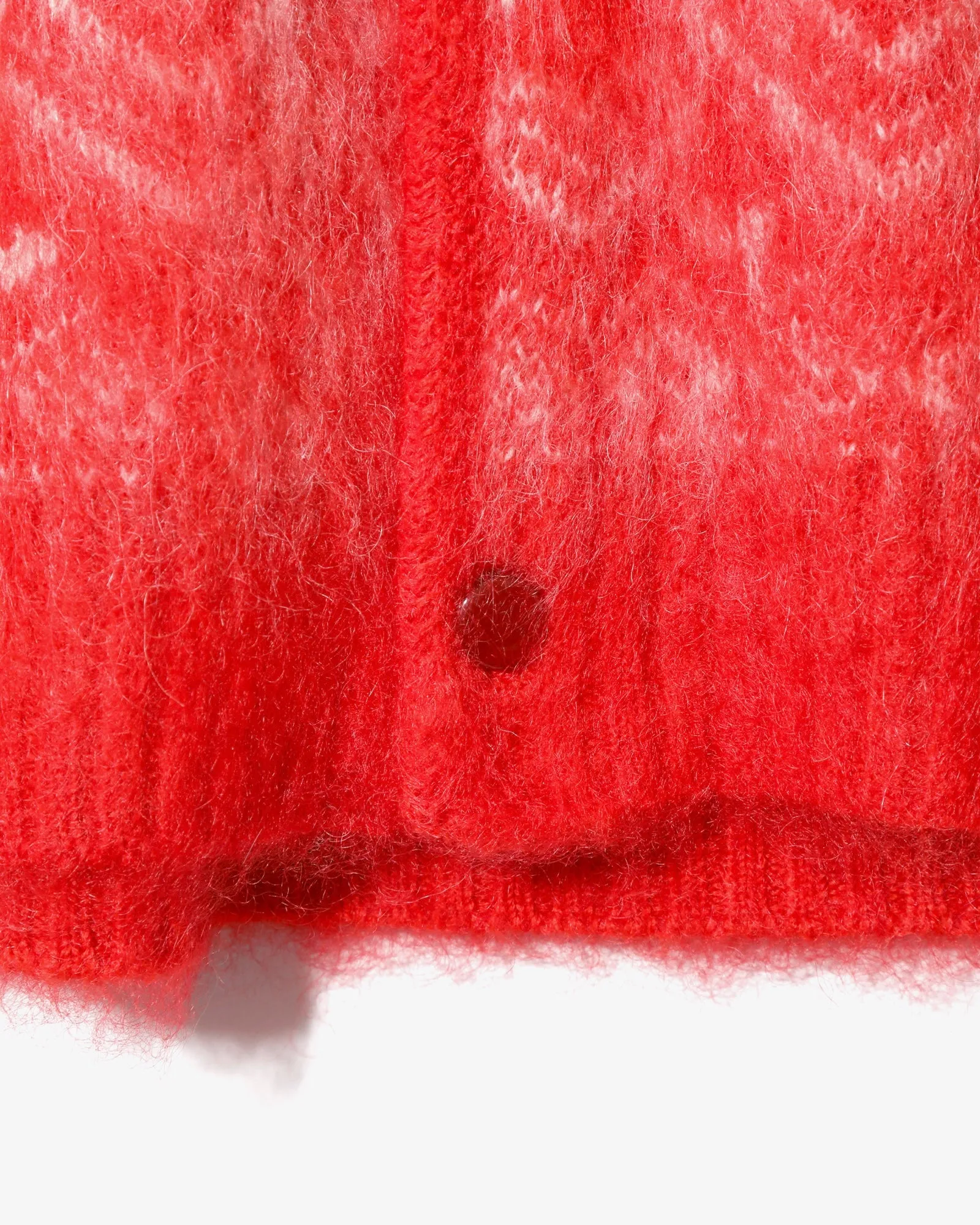 Needles Mohair Cardigan Heart Red