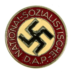 Original German NSDAP Party Enamel Membership Badge Pin by Wilhelm Schröder & Co. - RZM M1/108