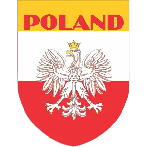 Poland Flag Shield Style