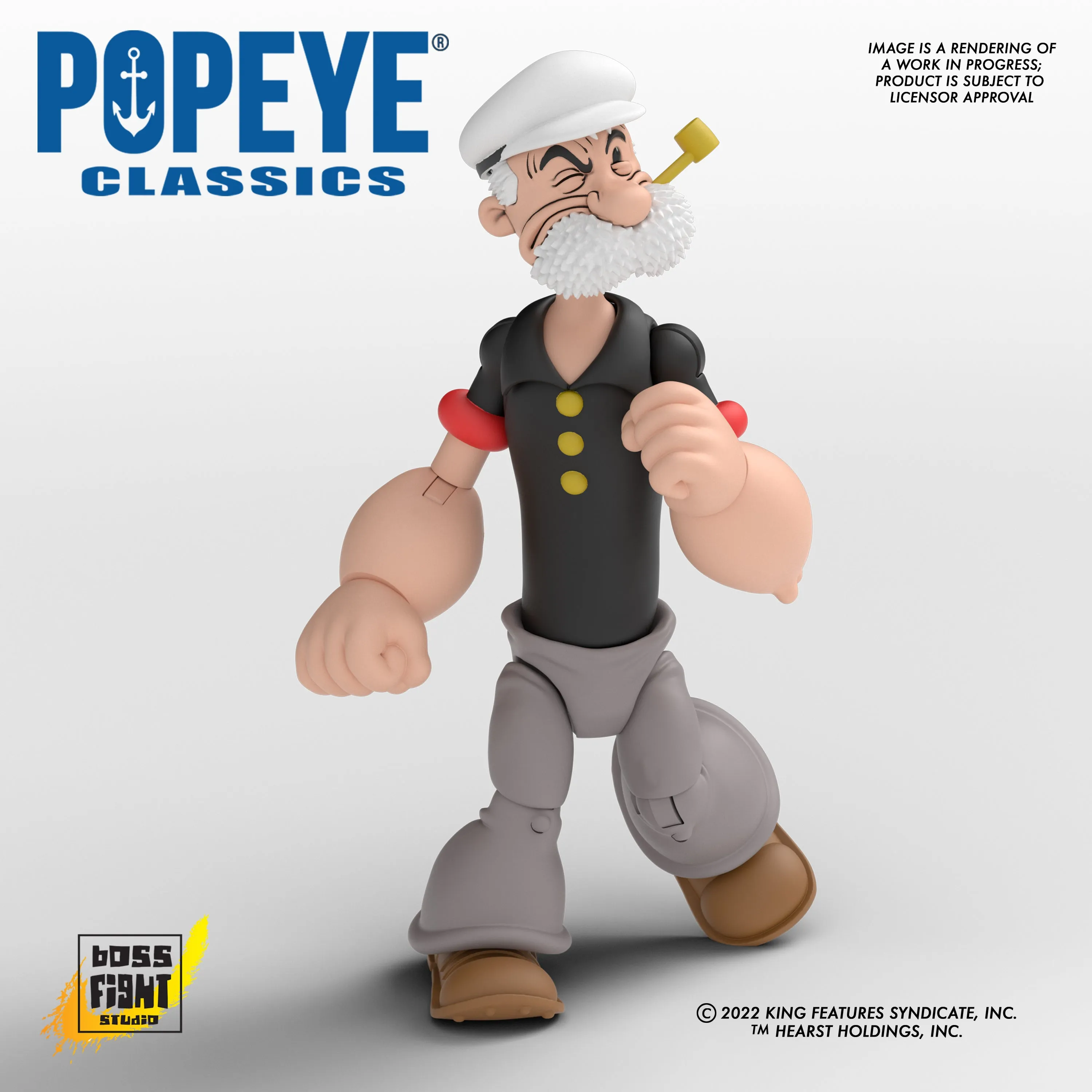 Popeye Classics Action Figure: Poopdeck Pappy -WHOLESALER