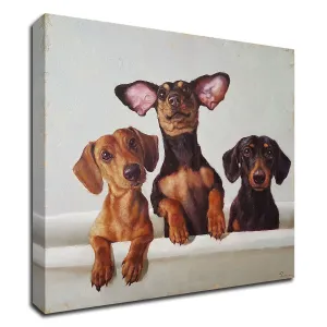 "3 Amigos" Wrapped Canvas Print Wall Art