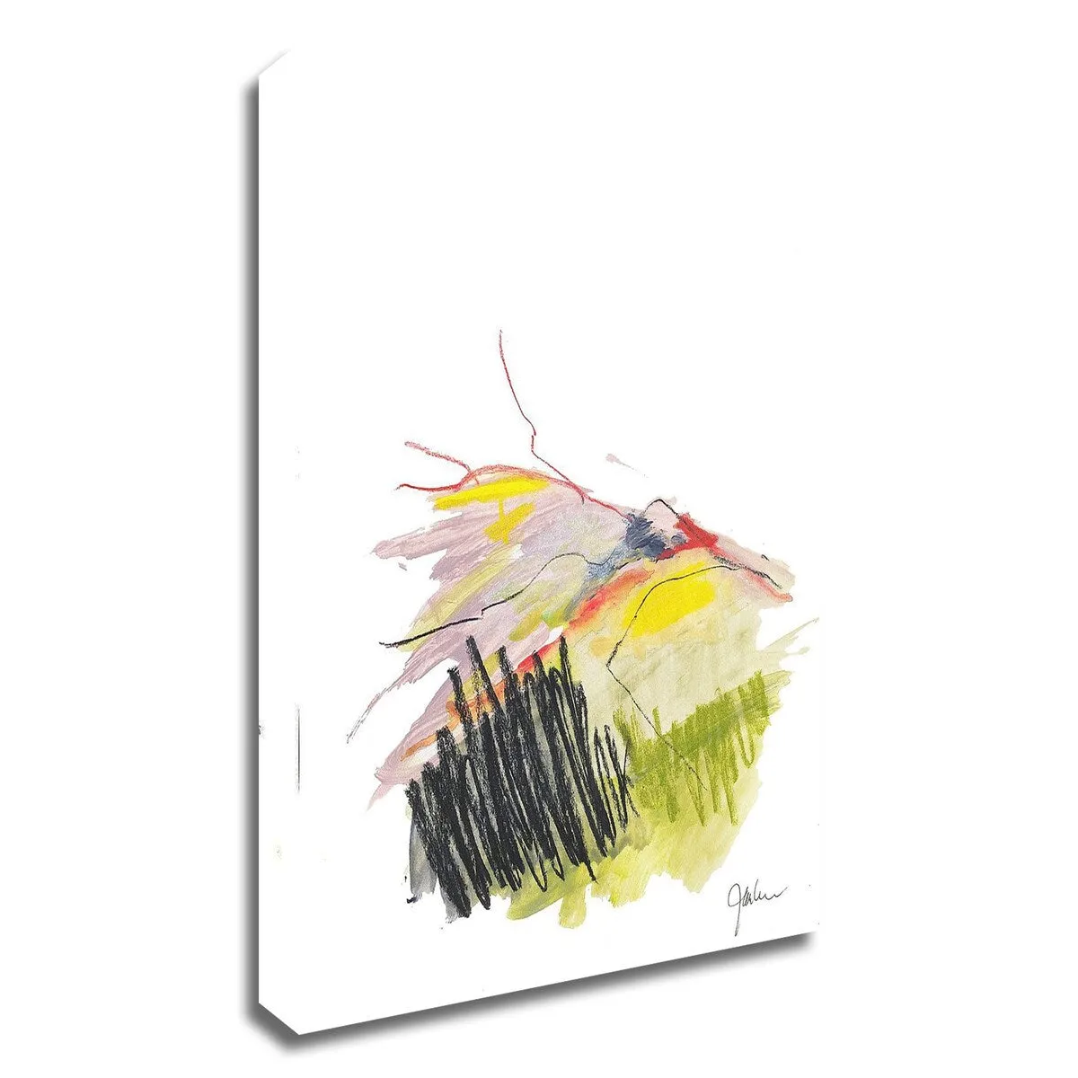 "Abstract Landscape No. 12" Wrapped Canvas Print Wall Art