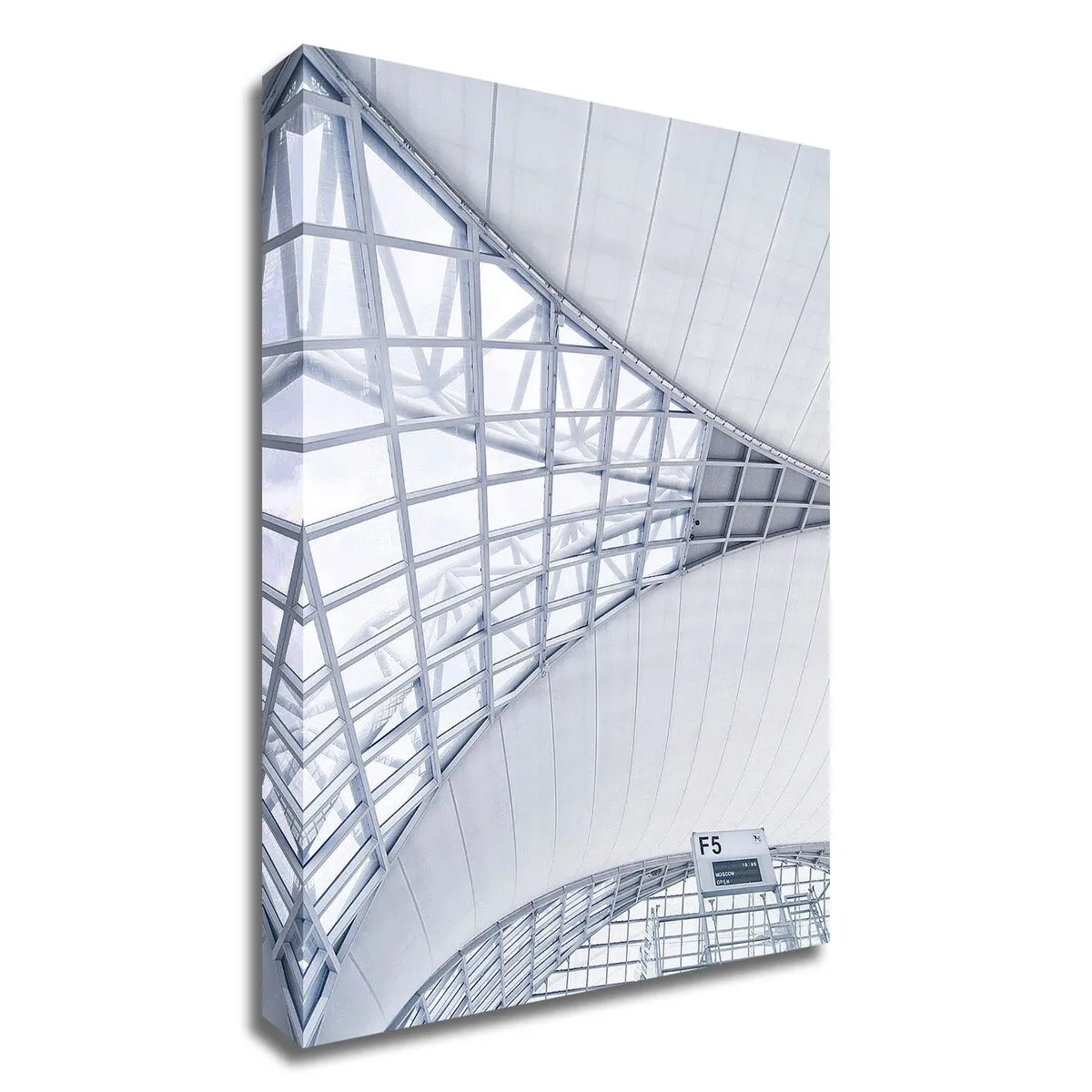 "Airport" Wrapped Canvas Print Wall Art