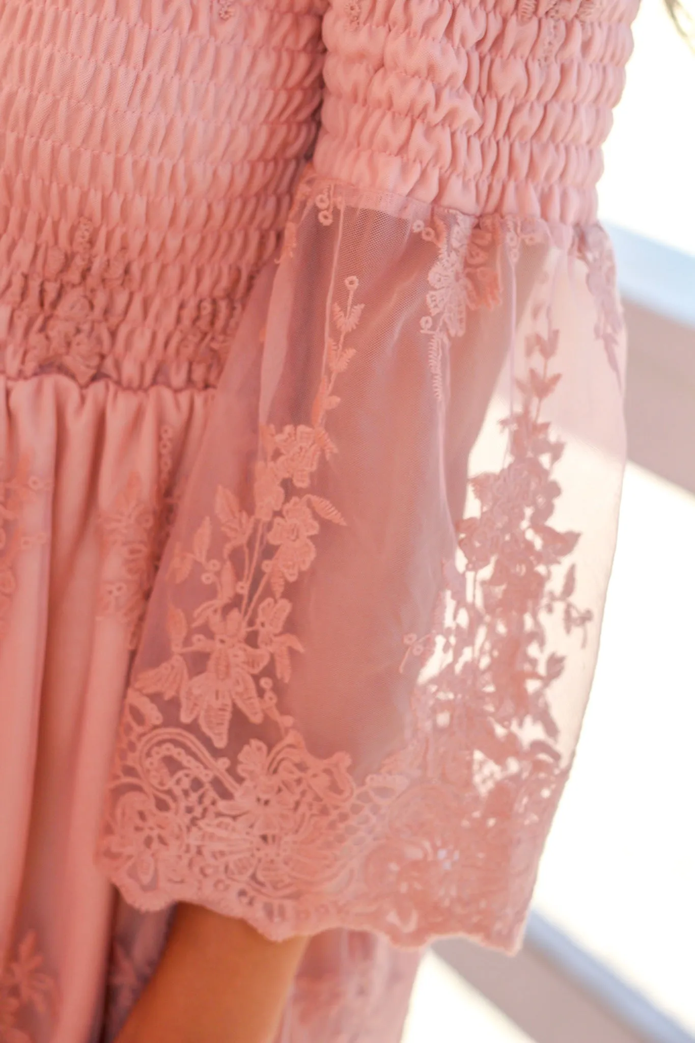 Rose Lace Off Shoulder Short Dress