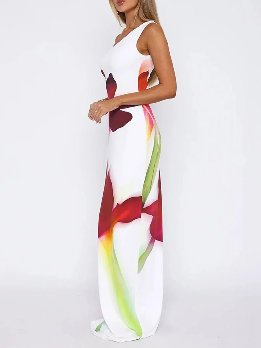 Shakira Backless Bodycon Maxi Dress