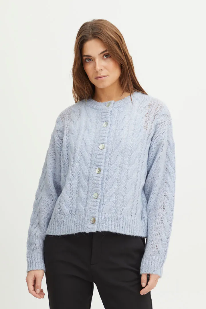 Sophia Wool/Alpaca Blend Cardigan - Kentucky Blue