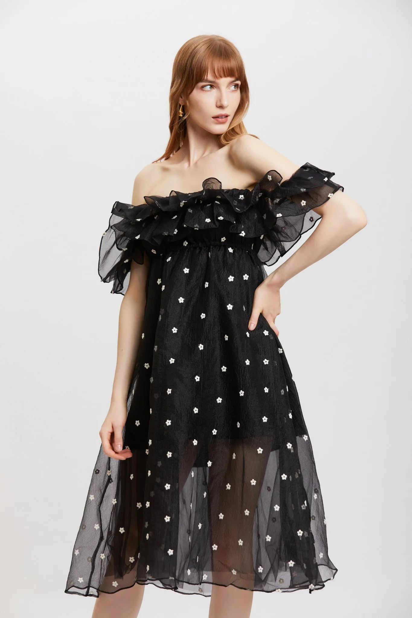 ST | Jasminum Ruffle Organza Dress