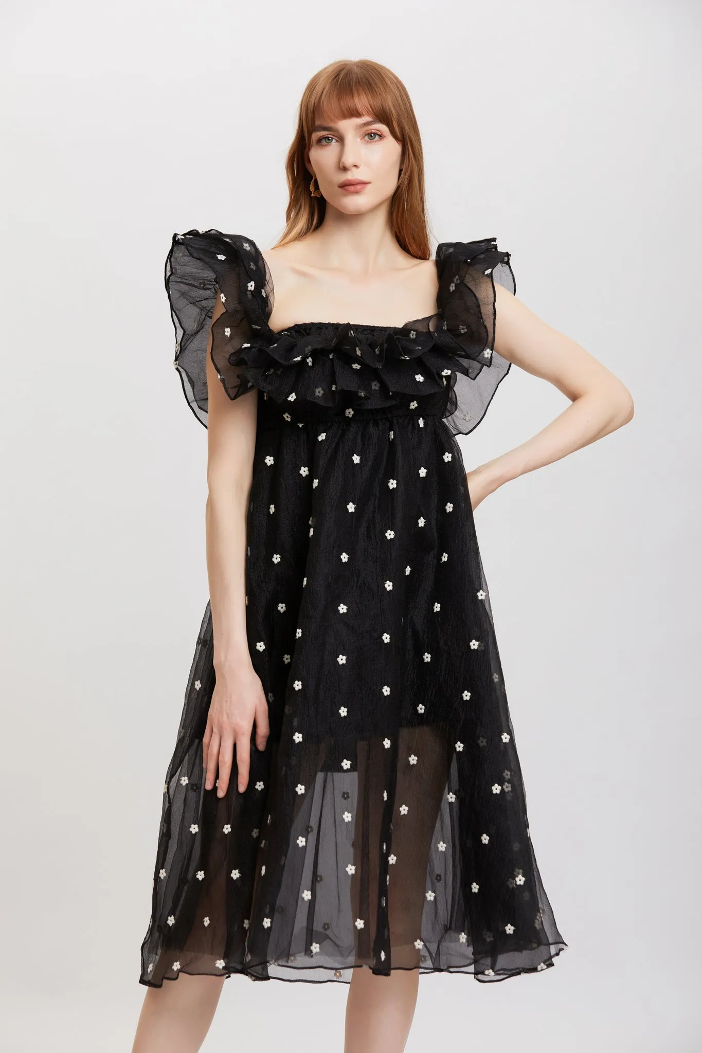 ST | Jasminum Ruffle Organza Dress